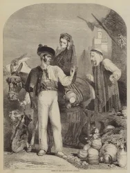 Scene in the Fruit-Market, Algiers